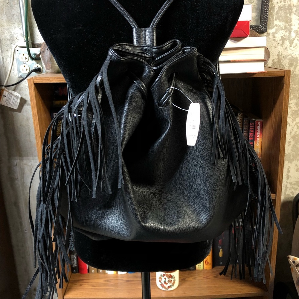 Victoria’s Secret Black Drawstring Bag